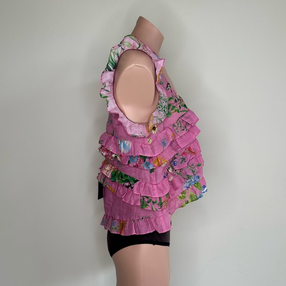 Cynthia Rowley Nola Ruffle Tank Blouse - Picture 10 of 17